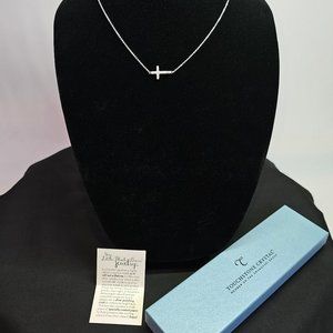 Radiant Cross Necklace - Touchstone Crystal by Swarovski